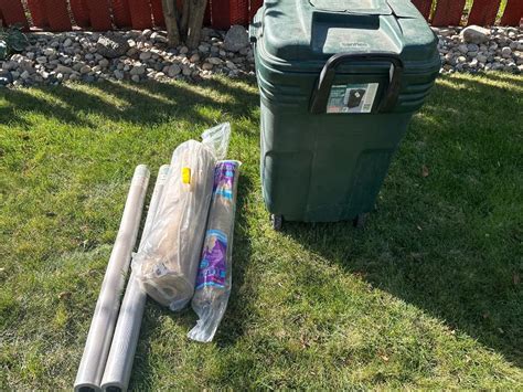 Trash Bin Bug Netting And Burlap