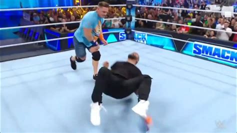 John Cena Returns And Attack Jimmy Uso With Aa Wwe Smackdown 2023