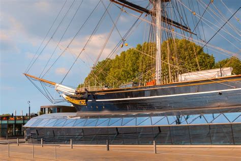 Cutty Sark The Historical Tea Clipper Ship In Greenwich London Uk