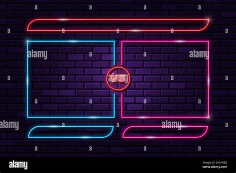 Versus vs background in neon light style Stock Vector Image & Art - Alamy