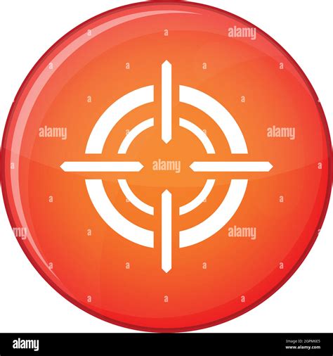 Target Icon Flat Style Stock Vector Image And Art Alamy