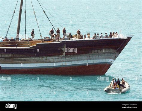 Us Navy Us Navy Boarding Team Inspects Merchant Ship In The Arabian