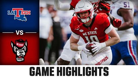 Louisiana Tech Vs NC State Game Highlights 2024 ACC Football YouTube