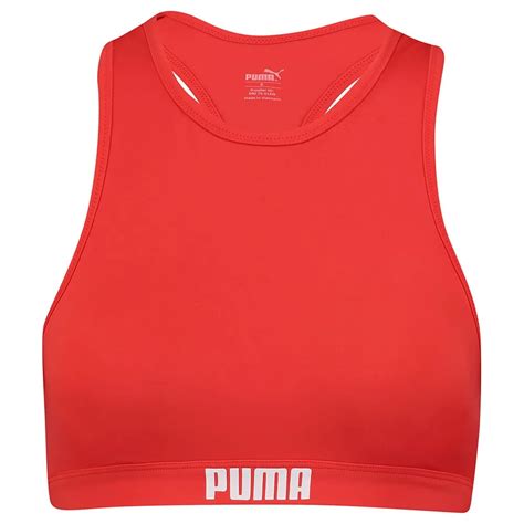 Puma Top De Bikini De Espalda Cruzada Rojo Dressinn