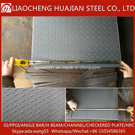 Mm Thickness Hot Rolled Checkered Sheet Chequered Plate With ISO China Checkered Plate And