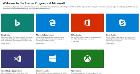 Microsoft Launches A Dedicated Hub For All Its Preview Programs