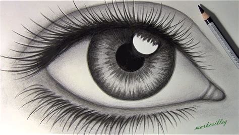 Ojo A Lapiz 3d Realista Ojos A Lapiz Dibujos A Lápiz Illustration ...