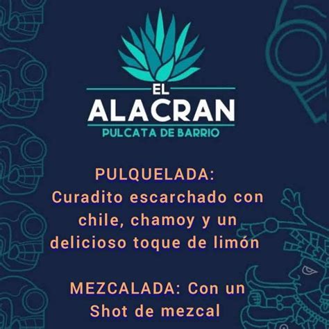 Carta De El Alacran Pulcata De Barrio Pulqueria Guadalajara