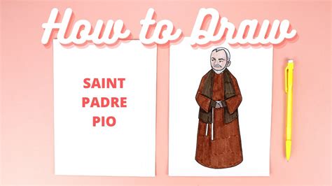 How To Draw Saint Pio Of Pietrelcina AKA Padre Pio Step By Step