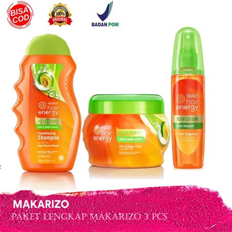 Paket Makarizo Hair Energy Hair Spa Creambath Conditioning Shampoo