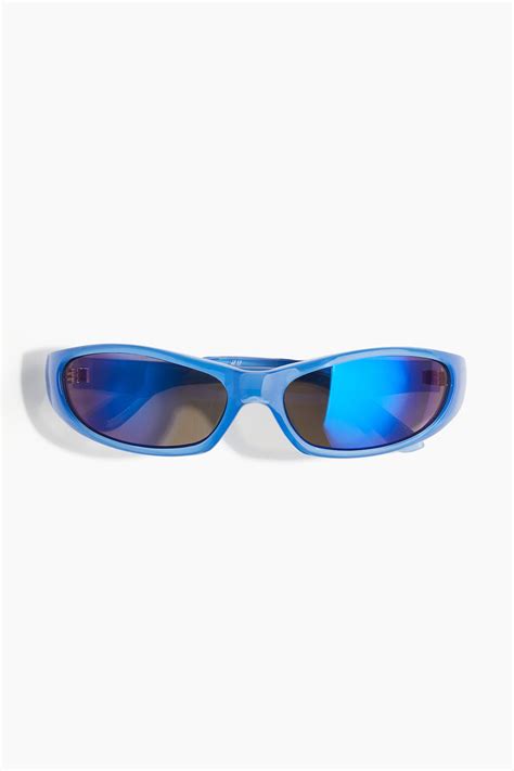 Oval Sunglasses Blue Men Handm Us