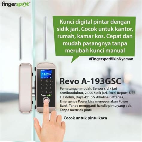 Saatnya Buka Pintu Dengan Sidik Jari Digital Lock Smart Lock Revo