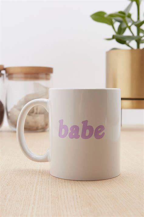 Slide View 1 Babe Mug Mugs Novelty Mugs Urban Outfitters Kitchen