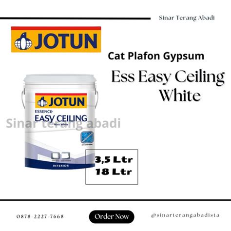 Jual JOTUN EASY CEILING WHITE 18 LTR CAT GYPSUM CAT PLAFON Kota