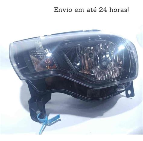 Kit Farol Dianteiro Grade Frente Fiat Mobi 2020 2021 2022