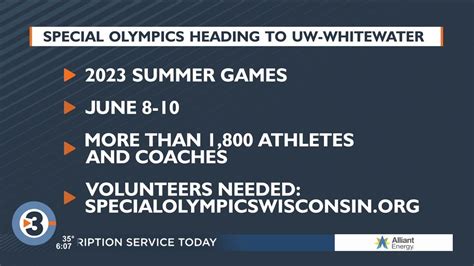 UW Whitewater To Host Special Olympics Wisconsin S 2023 State Summer