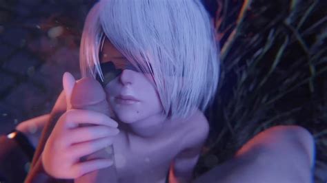 Android Yorha 2b Oral Sex Minet Blowjob Deepthroat Facefuck Lipjob