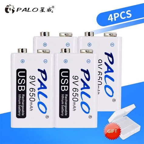 Palo Pcs Usb V F Mah Rechargeable Battery Volt Mah