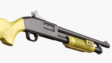 Taser X12 Shotgun Model Turbosquid 1609770