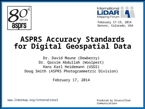 Ppt Lidarmap Org International Asprs Accuracy Standards For