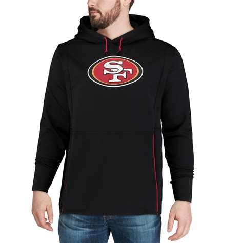 Nike San Francisco 49ers Black Sideline Performance Player Pullover Hoodie