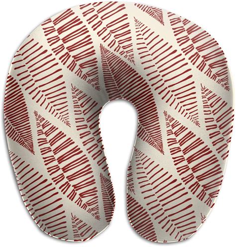 Ap Roon Travel Pillow Tribal Leaves Skeleton Neck Pillow