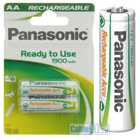 Panasonic Mah Pack Of Aa Rechargeable Ready To Use Batteries Ebay