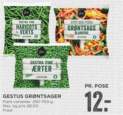 Gestus, Grøntsager, MENY april 2023 - Alle Tilbudsavis