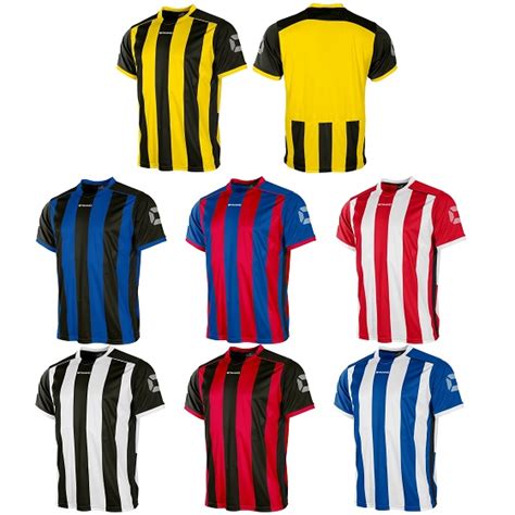 Stanno Brighton Striped Short Sleeve Jersey Kids Premier Teamwear