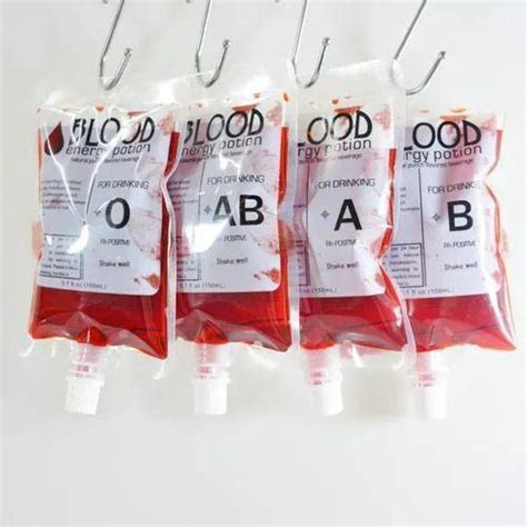 Kit 20 Bolsas De Sangue Falso Para Bebidas Like Geek Bebidas