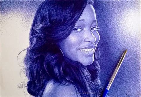 Simply Creative Hyper Realistic Ballpoint Pens Drawings By Enam Bosokah