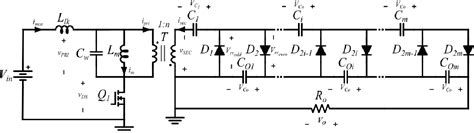 Figure From Dcm Forward Flyback Converter With Cockcroft Walton