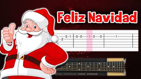 Christmas Song Feliz Navidad EASY Guitar Tutorial TAB YouTube