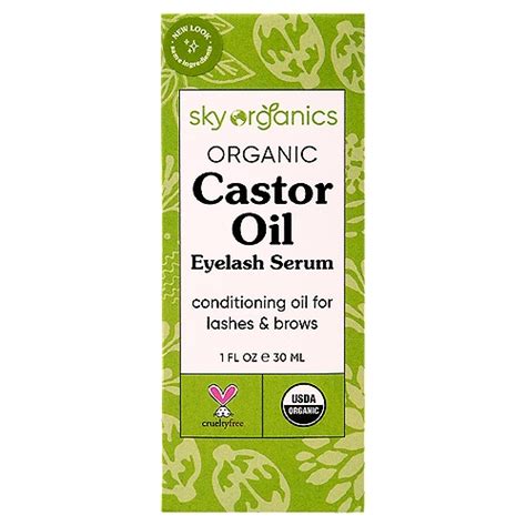 Sky Organics Organic Castor Oil Eyelash Serum 1 Fl Oz Shoprite