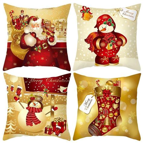 Buy Happy New Year Santa Claus Cute Snowmen Christmas Snowman Printed