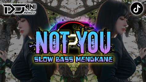 Dj Not You Alan Walker Slow Bass Mengkane Youtube