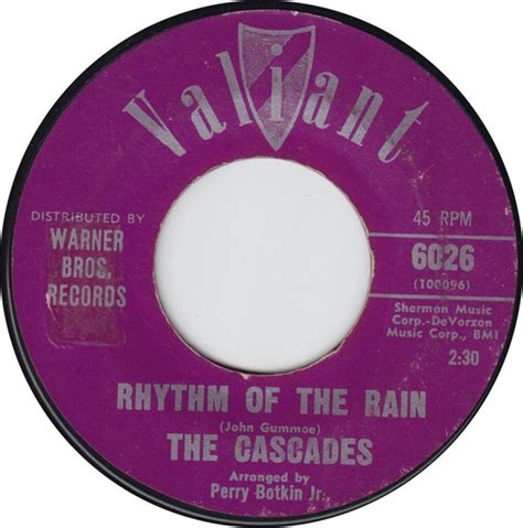 The Cascades Rhythm Of The Rain 1962 Terre Haute Pressing Vinyl