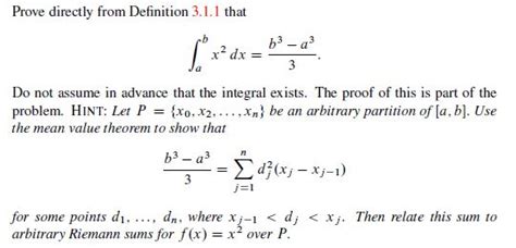 Real Analysis Riemann Integral Of X 2 Mathematics Stack Exchange