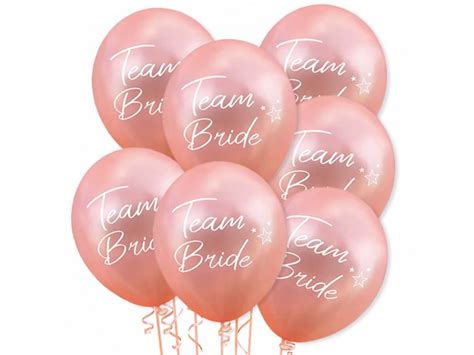 Balony z nadrukiem Team Bride 30 cm 100 szt DP Przyjęcia i