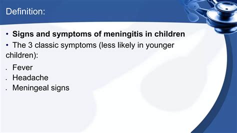 Management Of Meningeal Signs In Children Ppt