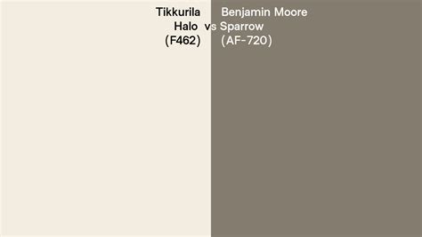 Tikkurila Halo F462 Vs Benjamin Moore Sparrow AF 720 Side By Side