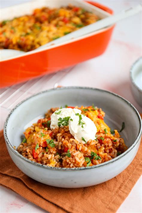 Mexicaanse Rijst Ovenschotel Met Gehakt Lekker En Simpel