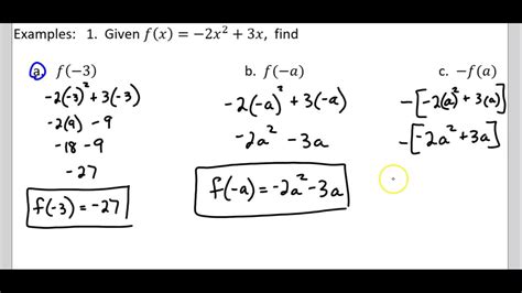 Use The Given Value To Evaluate Each Function