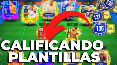 Calificando Plantillas De Suscriptores Fifa Mobile Youtube