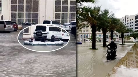 Unprecedented Heavy Rainfall Hits Dubai Creating Flooding Chaos News