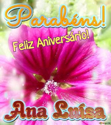 Feliz Aniversário Parabéns Ana Luísa Imagem Grátis 7396