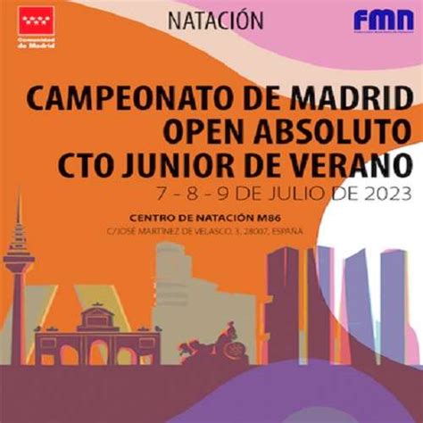 Open Absoluto Cto Junior Verano C Madrid Club Nataci N Safa