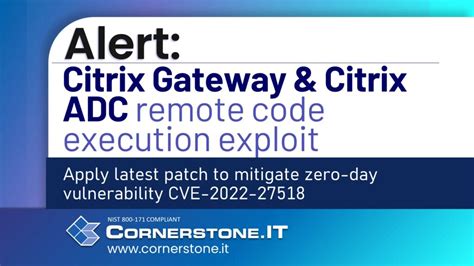 Citrix Adc And Citrix Gateway Security Bulletin For Cve 2023 3519 Cve