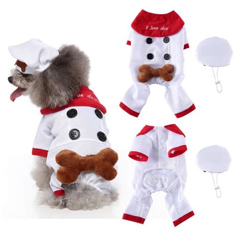 Clearance Sale Dog Chef Costume Halloween Costume for Small Medium Dogs ...