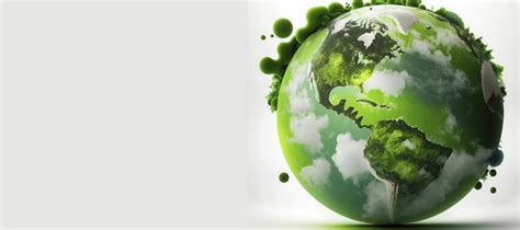 World Earth Day Concept Illustration Of The Green Planet Earth On A